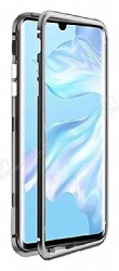 Dafoni Glass Guard Xiaomi Redmi 8A Metal Kenarlı Cam Silver Kılıf - Dafoni