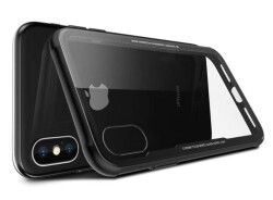 LIKGUS iPhone 7 Plus / 8 Plus Beyaz Silikon Kenarlı Cam Kılıf - 2