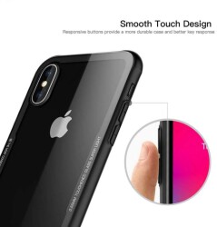 LIKGUS iPhone 7 Plus / 8 Plus Beyaz Silikon Kenarlı Cam Kılıf - 5