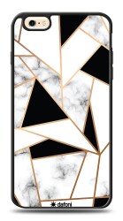 Dafoni Glossy iPhone 6 Plus / 6S Plus Prizma Mermer Kılıf - Dafoni