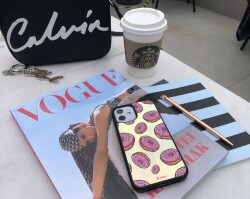 Dafoni Hologram iPhone 11 Pembe Donut Kılıf - 3