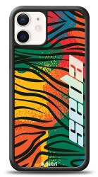 Dafoni Hologram iPhone 12 Mini 5.4 inç Kişiye Özel Tropical Color Kılıf - 1