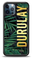 Dafoni Hologram iPhone 12 Pro Max 6.7 inç Kişiye Özel Tropikal Kılıf - Dafoni