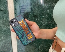 Dafoni Hologram iPhone 12 Pro Max 6.7 inç Kişiye Özel Tropikal Kılıf - 2
