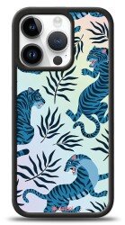 Dafoni Hologram iPhone 13 Pro Max Blue Tiger Kılıf - Dafoni