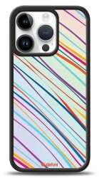Dafoni Hologram iPhone 13 Pro Max Renkli Çizgiler Kılıf - Dafoni