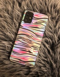 Dafoni Hologram iPhone 13 Pro Max Renkli Zebra Kılıf - 3