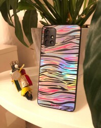 Dafoni Hologram iPhone 14 Pro Renkli Zebra Kılıf - 2