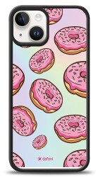 Dafoni Hologram iPhone 15 Pembe Donut Kılıf - 4