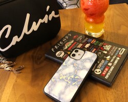 Dafoni Hologram iPhone 15 Pro Beyaz Mermer Desenli Kılıf - 6