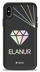 Dafoni Hologram iPhone XS Kişiye Özel isimli Diamond Kılıf - 1