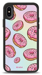 Dafoni Hologram iPhone XS Max Pembe Donut Kılıf - 1
