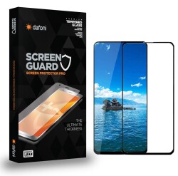 Dafoni Huawei P Smart Pro 2019 Tempered Glass Premium Full Cam Ekran Koruyucu - Dafoni