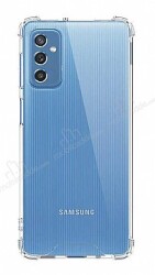 Dafoni Hummer Samsung Galaxy M52 5G Ultra Koruma Silikon Kenarlı Şeffaf Kılıf - Dafoni