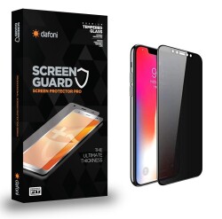Dafoni iPhone 11 Pro Full Privacy Tempered Glass Premium Cam Ekran Koruyucu - Dafoni