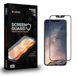 Dafoni iPhone 11 Pro Full Tempered Glass Premium Siyah Cam Ekran Koruyucu - Dafoni