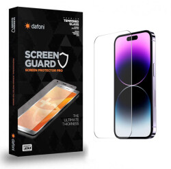 Dafoni iPhone 15 Pro Tempered Glass Premium Cam Ekran Koruyucu - Dafoni