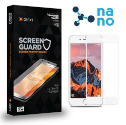 Dafoni iPhone 6 / 6S Full Nano Premium Beyaz Ekran Koruyucu - Dafoni