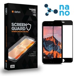 Dafoni iPhone 7 Plus / 8 Plus Full Nano Premium Siyah Ekran Koruyucu - Dafoni