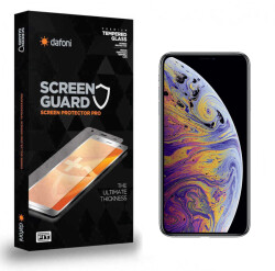 Dafoni iPhone XS Max Tempered Glass Premium Cam Ekran Koruyucu - Dafoni
