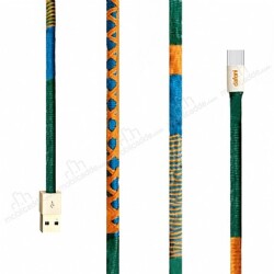 Dafoni Prehnite Örgü Type-C Data Kablosu 1m - Dafoni