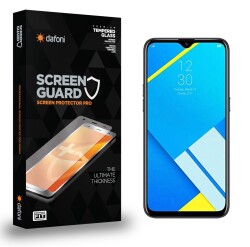Dafoni Realme C2 Tempered Glass Premium Cam Ekran Koruyucu - Dafoni