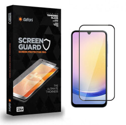 Dafoni Samsung Galaxy A25 Tempered Glass Premium Full Cam Ekran Koruyucu - Dafoni