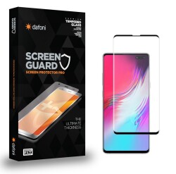 Dafoni Samsung Galaxy Note 10 Tempered Glass Premium Siyah Curve Cam Ekran Koruyucu - Dafoni