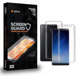 Dafoni Samsung Galaxy Note 8 Curve Darbe Emici Şeffaf Ön+Arka Ekran Koruyucu Film - Dafoni