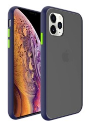 Dafoni Union iPhone 11 Pro Max Ultra Koruma Lacivert Kılıf - 1