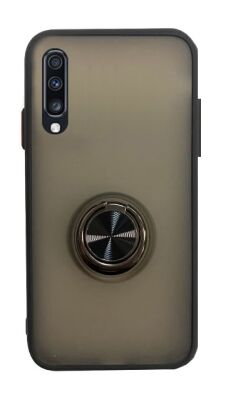 Dafoni Union Ring Samsung Galaxy A70 Ultra Koruma Siyah Kılıf - Dafoni