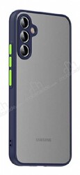 Dafoni Union Samsung Galaxy A34 Ultra Koruma Lacivert Kılıf - Dafoni