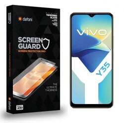 Dafoni Vivo Y35 Tempered Glass Premium Cam Ekran Koruyucu - Dafoni