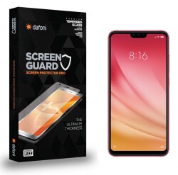Dafoni Xiaomi Mi 8 Lite Tempered Glass Premium Cam Ekran Koruyucu - Dafoni