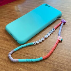 Dont Touch Renkli Fimo Boncuk Telefon Askısı Charmı - 4
