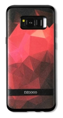 DZGOGO Samsung Galaxy S8 Silikon Kenarlı Kırmızı Rubber Kılıf - Dzgogo
