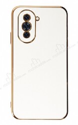 Eiroo Borderline Huawei nova 10 Kamera Korumalı Beyaz Silikon Kılıf - Eiroo
