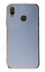 Eiroo Borderline Huawei Y6 2019 Kamera Korumalı Mavi Silikon Kılıf - Eiroo