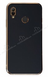 Eiroo Borderline Huawei Y6 2019 Kamera Korumalı Siyah Silikon Kılıf - Eiroo