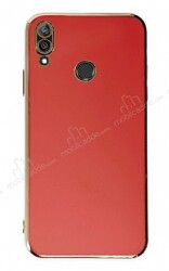 Eiroo Borderline Huawei Y7 2019 Kamera Korumalı Kırmızı Silikon Kılıf - Eiroo