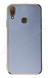 Eiroo Borderline Huawei Y7 2019 Kamera Korumalı Mavi Silikon Kılıf - Eiroo