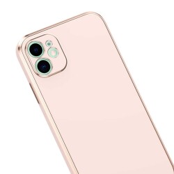 Eiroo Borderline iPhone 12 Kamera Korumalı Kırmızı Silikon Kılıf - 5