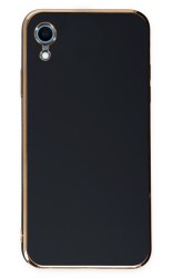 Eiroo Borderline iPhone XR Kamera Korumalı Siyah Silikon Kılıf - 1