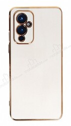 Eiroo Borderline OnePlus 9 Kamera Korumalı Beyaz Silikon Kılıf - Eiroo