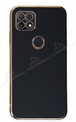 Eiroo Borderline Oppo A15 / A15s Kamera Korumalı Siyah Silikon Kılıf - Eiroo