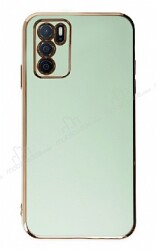Eiroo Borderline Oppo A16 Kamera Korumalı Yeşil Silikon Kılıf - Eiroo
