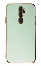 Eiroo Borderline Oppo A5 2020 / A9 2020 Kamera Korumalı Yeşil Silikon Kılıf - Eiroo