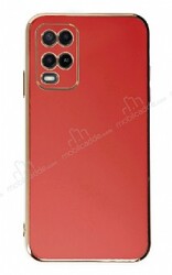 Eiroo Borderline Oppo A54 4G Kamera Korumalı Kırmızı Silikon Kılıf - Eiroo