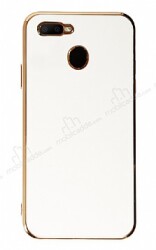 Eiroo Borderline Oppo A5s Kamera Korumalı Beyaz Silikon Kılıf - Eiroo
