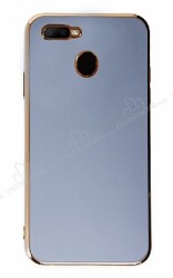 Eiroo Borderline Oppo A5s Kamera Korumalı Mavi Silikon Kılıf - Eiroo
